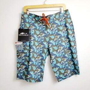 Grund/éns Fish Head Fishing Board Shorts